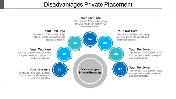 Disadvantages private placement ppt powerpoint presentation infographics slide download cpb