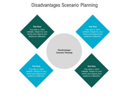 Disadvantages scenario planning ppt powerpoint presentation model gallery cpb
