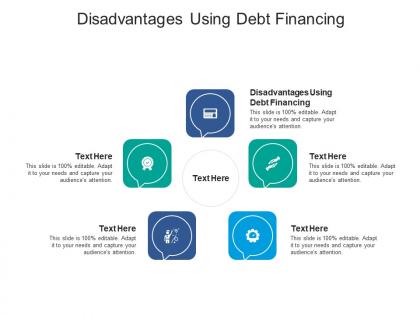 Disadvantages using debt financing ppt powerpoint presentation ideas gallery cpb