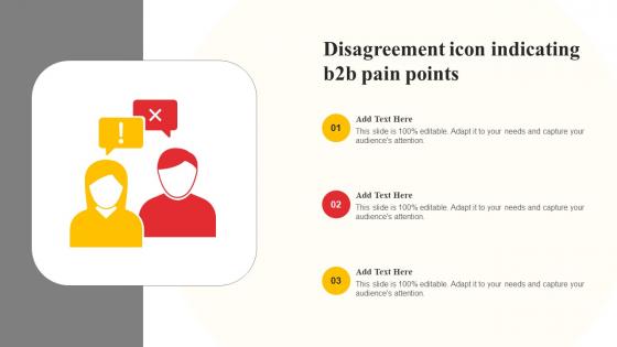 Disagreement Icon Indicating B2b Pain Points