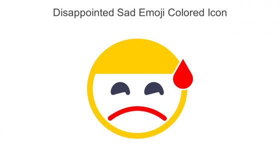 Disappointed Sad Emoji Colored Icon In Powerpoint Pptx Png And Editable Eps Format