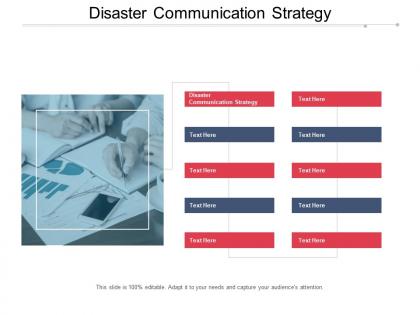 Disaster communication strategy ppt powerpoint presentation infographic template tips cpb