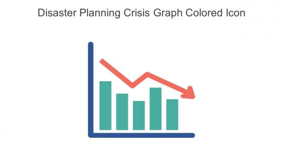 Disaster Planning Crisis Graph Colored Icon In Powerpoint Pptx Png And Editable Eps Format