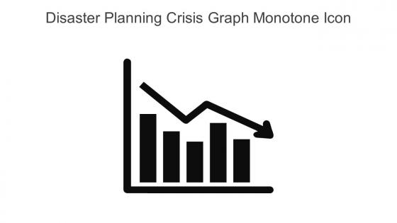 Disaster Planning Crisis Graph Monotone Icon In Powerpoint Pptx Png And Editable Eps Format