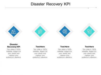 Disaster recovery kpi ppt powerpoint presentation summary layouts cpb