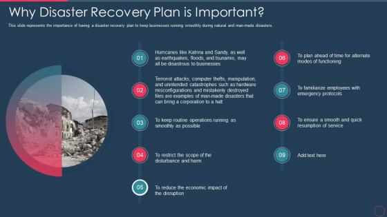 Disaster recovery plan it why disaster recovery plan is important