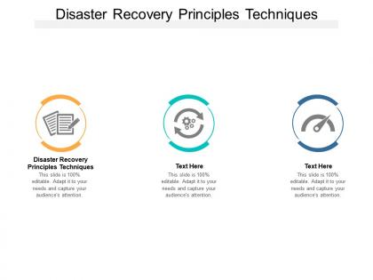 Disaster recovery principles techniques ppt powerpoint presentation example cpb