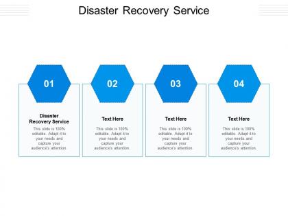 Disaster recovery service ppt powerpoint presentation professional grid cpb