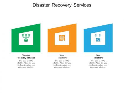 Disaster recovery services ppt powerpoint presentation icon show cpb