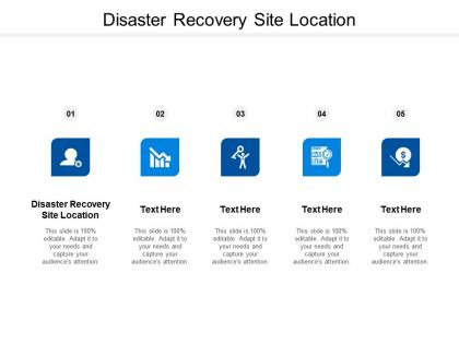 Disaster recovery site location ppt powerpoint presentation infographic template diagrams cpb