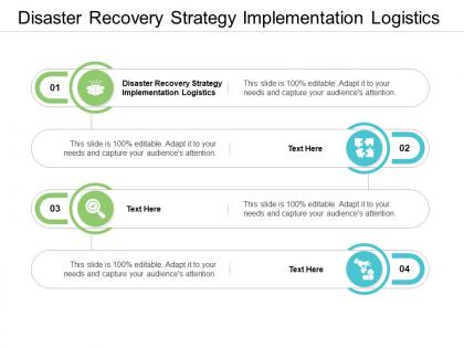Disaster recovery strategy implementation logistics ppt powerpoint examples cpb