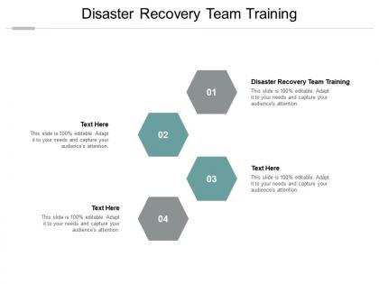 Disaster recovery team training ppt powerpoint presentation gallery design inspiration cpb