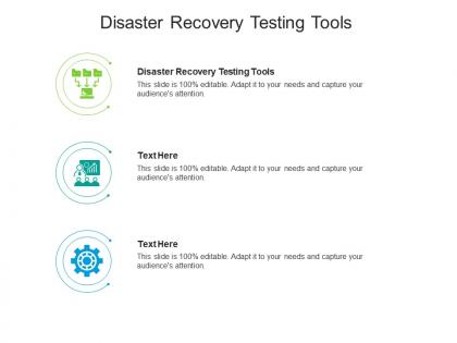 Disaster recovery testing tools ppt powerpoint presentation model maker cpb