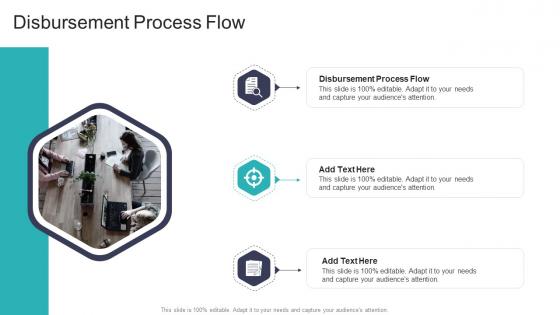 Disbursement Process Flow In Powerpoint And Google Slides Cpb
