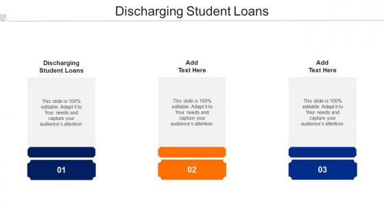 Discharging Student Loans Ppt Powerpoint Presentation Gallery Background Cpb