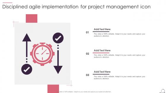 Disciplined Agile Implementation For Project Management Icon