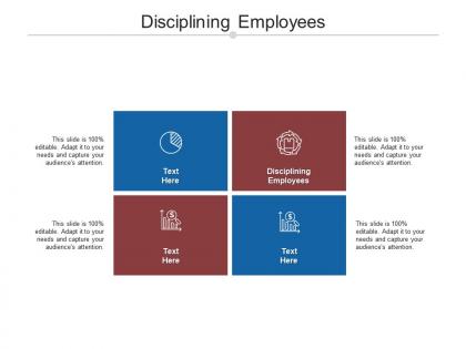 Disciplining employees ppt powerpoint presentation ideas background designs cpb