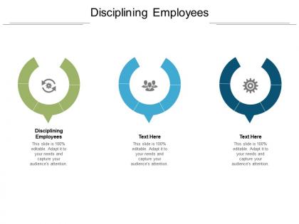 Disciplining employees ppt powerpoint presentation model layout cpb