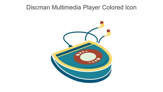 Discman Multimedia Player Colored Icon In Powerpoint Pptx Png And Editable Eps Format
