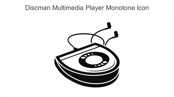 Discman Multimedia Player Monotone Icon In Powerpoint Pptx Png And Editable Eps Format