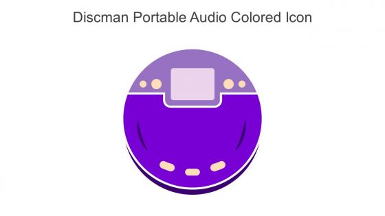 Discman Portable Audio Colored Icon In Powerpoint Pptx Png And Editable Eps Format