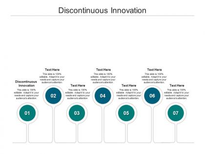 Discontinuous innovation ppt powerpoint presentation summary slides cpb