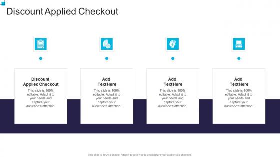 Discount Applied Checkout In Powerpoint And Google Slides Cpb