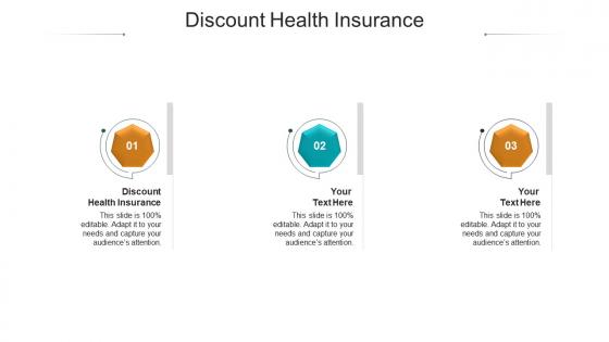 Discount health insurance ppt powerpoint presentation infographics templates cpb