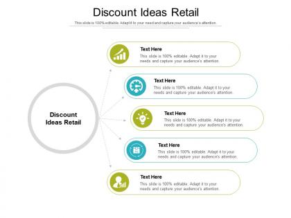 Discount ideas retail ppt powerpoint presentation outline graphics cpb
