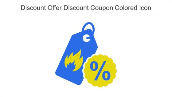 Discount Offer Discount Coupon Colored Icon In Powerpoint Pptx Png And Editable Eps Format
