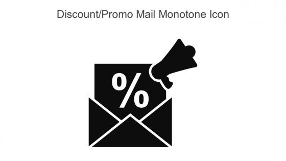 Discount Promo Mail Monotone Icon In Powerpoint Pptx Png And Editable Eps Format