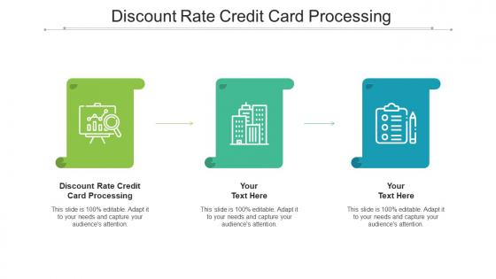 Discount Rate Credit Card Processing Ppt Powerpoint Presentation Ideas Aids Cpb