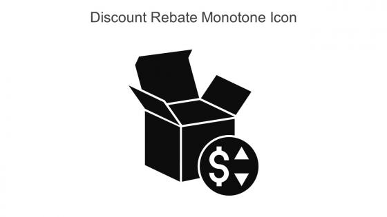 Discount Rebate Monotone Icon In Powerpoint Pptx Png And Editable Eps Format