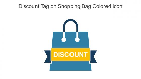 Discount Tag On Shopping Bag Colored Icon In Powerpoint Pptx Png And Editable Eps Format