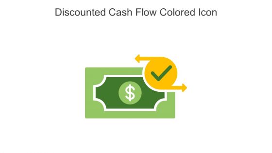 Discounted Cash Flow Colored Icon In Powerpoint Pptx Png And Editable Eps Format