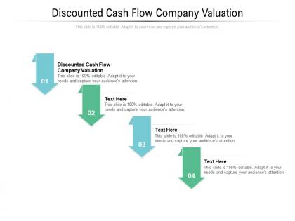 Discounted cash flow company valuation ppt powerpoint presentation layouts graphic tips cpb