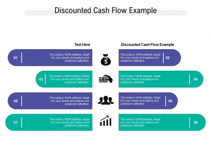 Discounted cash flow example ppt powerpoint presentation visual aids example 2015 cpb