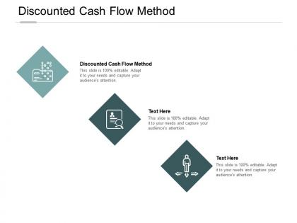 Discounted cash flow method ppt powerpoint presentation file gallery cpb