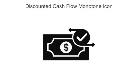 Discounted Cash Flow Monotone Icon In Powerpoint Pptx Png And Editable Eps Format