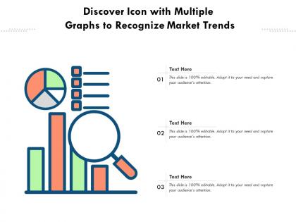 Discover icon with multiple graphs to recognize market trends