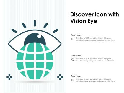 Discover icon with vision eye