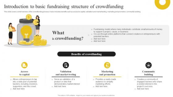 Discovering The Role Of Blockchain Introduction To Basic Fundraising Structure Of Crowdfunding BCT SS