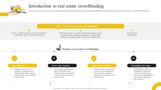 Discovering The Role Of Blockchain Introduction To Real Estate Crowdfunding BCT SS