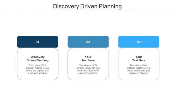 Discovery driven planning ppt powerpoint presentation ideas design inspiration cpb
