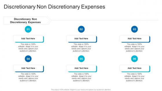 Discretionary Non Discretionary Expenses In Powerpoint And Google Slides Cpb
