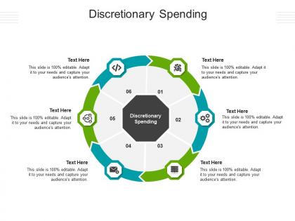 Discretionary spending ppt powerpoint presentation icon brochure cpb
