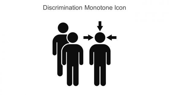 Discrimination Monotone Icon In Powerpoint Pptx Png And Editable Eps Format