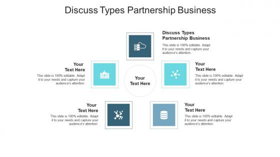 Discuss types partnership business ppt powerpoint presentation infographic template outfit cpb
