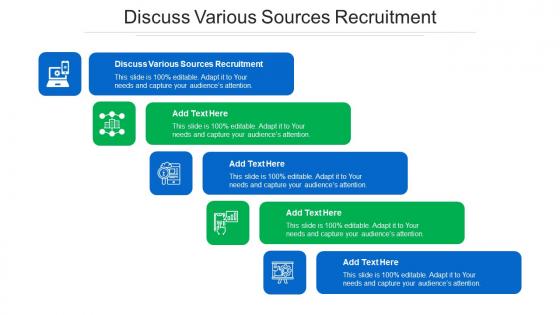 Discuss Various Sources Recruitment Ppt Powerpoint Presentation Diagram Images Cpb