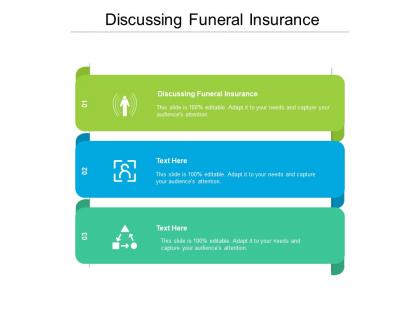 Discussing funeral insurance ppt powerpoint presentation ideas show cpb